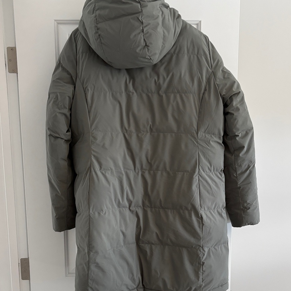 Denver Hayes Olive Green Hooded Puffer Coat - Picture 2 of 4